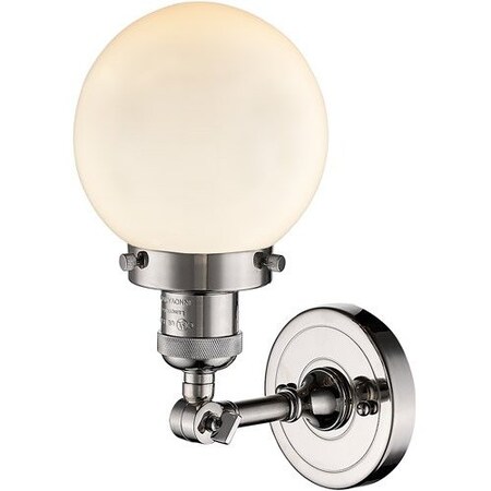 Innovations Lighting 1 Light Beacon 6 Inch Sconce, 697819 203-PN-G201-6